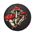 thumbnail image 2 of Balery Red Mushroomstire Cover Waterproof Dust-Proof, Universal Spare Wheel Tire Cover For Trailer, Rv, Suv Truck And Vehicle Camper Accessories-15 Inch, 2 of 9