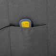 thumbnail image 2 of vidaXL Electric Massage Chair Light Grey Fabric, 2 of 5