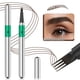 thumbnail image 2 of Xihbxyly Lápiz para Cejas, Kit de Lápiz Natural, Marcador de Cejas Microblading Resistente Al Agua, Maquillaje de Ojos de Larga Duración, Aplicador Metálico Portátil, Artículos Esenciales de Belleza,, 2 of 2