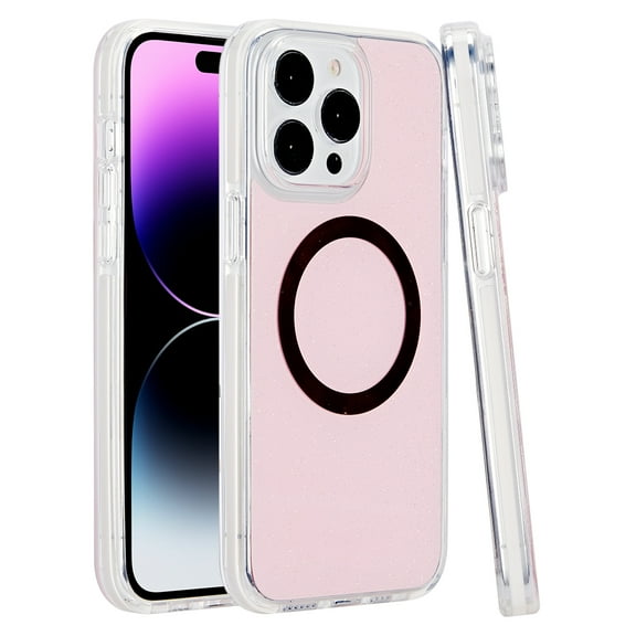 For iPhone 15 PRO Case IMD Rugged Hybrid Magnetic Charging   2 Tempered Glass