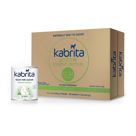 Kabrita Goat Milk Toddler Formula, Powder, Non-GMO, Natural and Gentle, 14 oz (Case of 12)