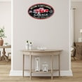 thumbnail image 3 of IH Casa Decor Embossed Oval Metal Sign Welcome To Dad'S Garage, 3 of 3