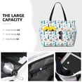 thumbnail image 5 of Yiaed Lighthouse And Sea Print Large Capacity Beach Travel Bag - Waterproof Zipper Vacation Tote for Sandproof Storage, and Camping, 5 of 5