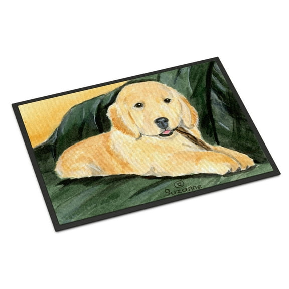 Carolines Treasures SS8761JMAT Golden Retriever Doormat 24x36 36"L x 24"W multicolor