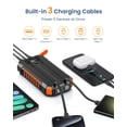 thumbnail image 2 of Cargador solar Power Bank Hiluckey de 27000 mAh, 5 salidas, 15 W, 2 of 7