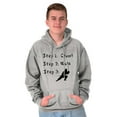 thumbnail image 3 of Crawl Walk Ninja Stealth Karate Men's Big & Tall Graphic Hoodie Brisco Brands 2X, 3 of 5
