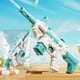 thumbnail image 1 of Pistolas de agua para jugar al aire libre, pistolas de agua a presión, juguete de playa para el verano, diseño plegable y portátil, materiales plásticos ligeros, para divertirse con agua en, 1 of 6