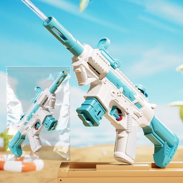 Pistolas de agua para jugar al aire libre, pistolas de agua a presión, juguete de playa para el verano, diseño plegable y portátil, materiales plásticos ligeros, para divertirse con agua en