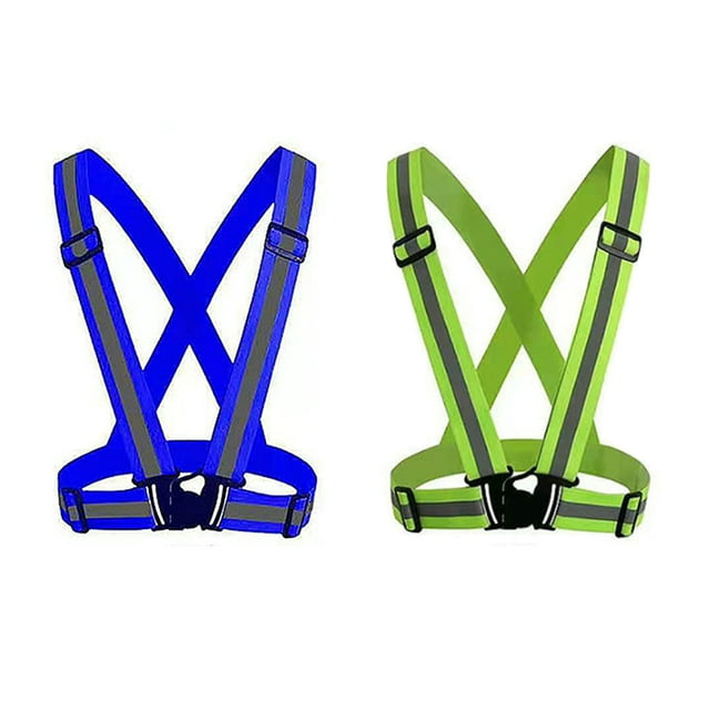 Chaleco reflectante de alto brillo para montar de noche Estrela, chaleco reflectante de advertencia de seguridad para el tráfico con velcro