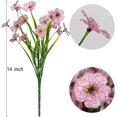 thumbnail image 6 of 12 Bundles Artificial Flowers Outdoor UV Resistant Fake Violet Flowers No Fade Faux Plastic Plants Garden Home Wedding Farmhouse Decor (Pink), 6 of 7