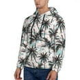 thumbnail image 3 of Daiia Hawaii Palms for Men's Fashion Hoodies & Sweatshirts with Kangaroo Pocket Hooded Sweatshirt Breathable & Moisture Wicking-XX-Large, 3 of 7