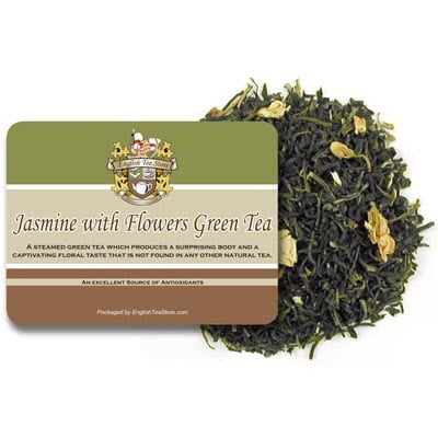 Jasmine with Flowers Green Tea - Loose Leaf Pouches - 16oz