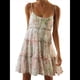 thumbnail image 2 of Vestido Bohemio Floral de Verano 2025 para Mujer, Corto, Sin Mangas, con Volantes y Tirantes Finos. Rosa Verde XXL, 2 of 10