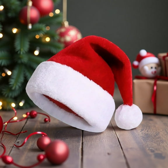 5 Pieces Christmas Pet Hats, Adjustable Red Christmas Santa Hat, Cute Head Accessories for Dogs and Cat, Perfect for Christmas, Holloween, Holiday Party Photos (Red)