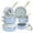 Blue-gray, variant on Chef Power 10 Pcs Ceramic Non Stick Cookware Sets, Pots and Pans Set with Stainless Steel Handle, Dishwasher and Oven Safe, Ideal for Gifting, Sage Green with Light Gold Handle
