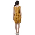thumbnail image 4 of Moomaya Printed Women Back Slit Dress Sleeveless Scoop Neck Mini Shift Dress, 4 of 6