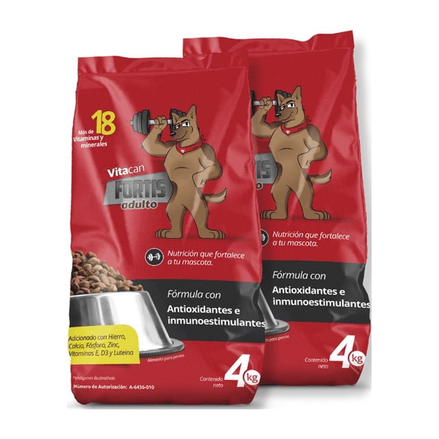 Vitacan Fortis Croqueta para Perro Set 2 Sacos de 4 Kg