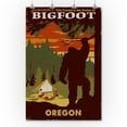 thumbnail image 2 of Oregon, Home of Bigfoot (36x54 Giclee Gallery Art Print, Vivid Textured Wall Decor), 2 of 3