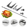 thumbnail image 5 of Travelwant Stainless Steel Air Fryer Fork Roast Chicken Fork Grill Fork Cooking Fish Meat Grilled Fork Grilled Air Fryer Accessories for BBQ Home Kitchen Outdoor Camping-13.46" x 2.76", 5 of 6