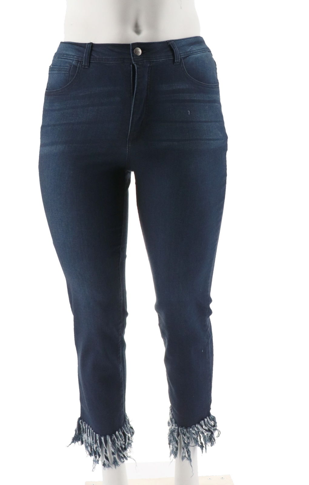 denim fringe jeans