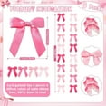 thumbnail image 2 of Dalrosia 8PCS Pink Satin Ribbon Bow Hanging Garland, Bows Party Hanging Decortions Coquette Birthday Baby Shower Decorations Tying the Knot Bridal Shower Bachelorette Party Decor, 2 of 6