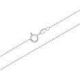 thumbnail image 4 of 925 Sterling Silver Pink CZ Flower Religious Cross Pendant Necklace Girls Kids 16", 4 of 7