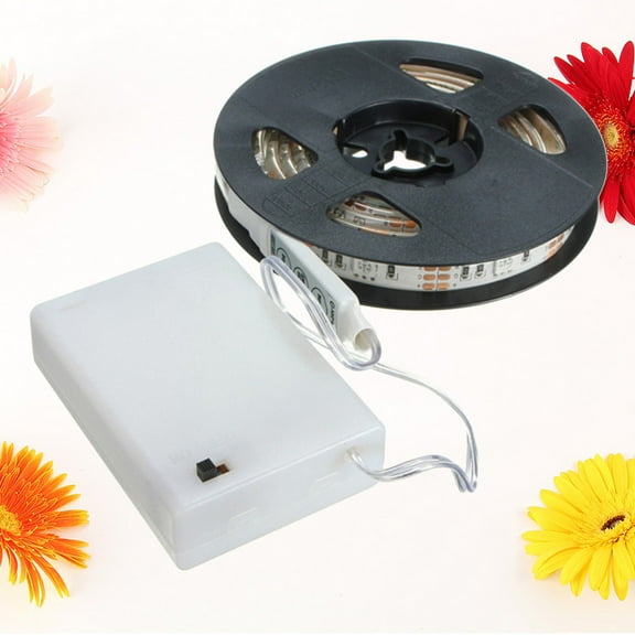 WEUVEB Assorted Color LED Light Ribbons Battery Powered Self Adhesive Decorative