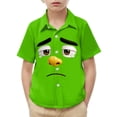 thumbnail image 2 of Piuwrlz 14 Years Boys Short polo Sleeve Teen Funny Graphic Shirts Tops Pocket Pullover T Shirts Green Size 14 Years, 2 of 9
