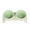 thumbnail image 3 of FEOLGEHLY Elevated Cat Bowl, Double Dog Feeding Bowls, Raised Cat Food and Water Bowl Set for Indoor Cats, Pet Food Bowls for Small Medium Cats Dogs and Puppies, Dishwasher Safe, Green, 3 of 7