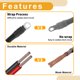 thumbnail image 3 of Ofertas Únicas Cable de Inversor de Batería de 165cm 4AWG Cable de Batería de Cobre Estaño Negro 5/16", 3 of 7