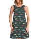 thumbnail image 1 of Fotbe River Freshwater Fish Vestido de Verano sin Mangas para Mujer – Vestido Midi Línea A, Estilo Camiseta Floral, Vestido Playero Casual y Fluido, 1 of 7