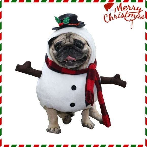 SIfdSeng Pet Clothes for Cats Cotton Pet Christmas Funny Clothes Funny Dog Snowman Turns Into Snowman . Dog Shirts for Large Dogs Dog Clothes for Small Dogs Boy Chihuahua