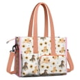 thumbnail image 2 of Teacher Tote Bag,Dogs with Sunflowers Teacher Utility Tote Bag,Large Work Tote Bags for Women with Multiple Pockets,Top Zipper Closure,13.8x10.6x6.7 Inch, 2 of 2