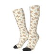 thumbnail image 2 of Vsdgher Kawaii Bear Print Thigh High Socks Extra Long Stretchy Sock Women Over Knee High Opaque Stocking Daily Wear, 2 of 5