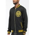 thumbnail image 2 of Mens Designer Lion Head Embroidered Full Suit Track Jacket Active Wear, 2 of 5