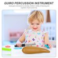 thumbnail image 3 of 1 Set Cylinder Guiro Instrument Musical Guiro Percussion Instrument with Scraper, 3 of 9