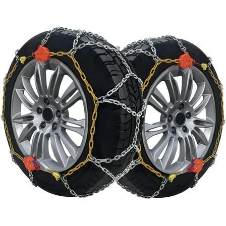 Pair Anti-slip Snow Tire Chains fits Light Truck SUV Pickups 225 - 285mm 232605