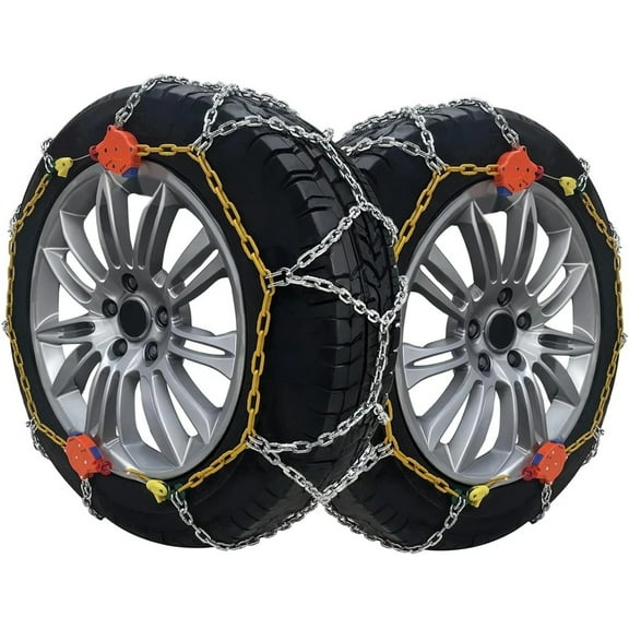 Pair Anti-slip Snow Tire Chains fits Light Truck SUV Pickups 225 - 285mm 232605