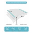 thumbnail image 5 of Quilts Queen Size Bedding Set, Teal Green Striped Lightweight Quilted Comforter, Farmhouse Simple Line Vertical Stripes Soft Reversible Bedspread Coverlet with Pillow Covers for All Season, 90" x 96", 5 of 7