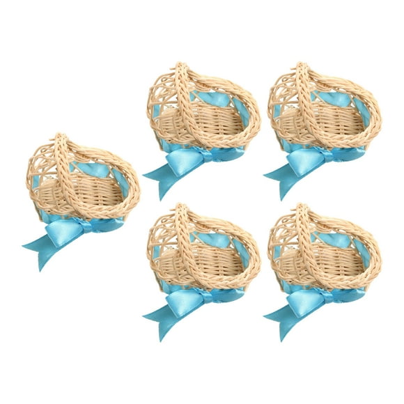 5 Pcs Bonbons Boîtes Bébé Douche Favorise Partie Favorise la Fête de Mariage Bonbons Conteneurs Bleu