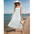thumbnail image 2 of Vestido largo Zeagoo con estampado floral escalonado, playa hawaiana, talla XL, para mujer, 2 of 6