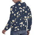 thumbnail image 6 of Sikiie Daisies Flowers Men's Hoodie, Essentials Hoodie, Sweatshirt, Pullover Hooded Sweatshirt for Men-X-Large, 6 of 7