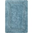 thumbnail image 3 of Thick Bathroom Rugs Set 2Piece in 100% Cotton 21x34/17x24 Spa Blue, Reversible Bath Rugs Set, Cotton Bath Mat,Cotton Bath Rugs, Soft Absorbent Machine Washable Rug,Livingroom Bath Rugs, 3 of 7