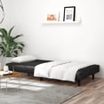 thumbnail image 5 of vidaXL 2-Seater 78.7" x 33.3" x 27.2" Sofa Bed Black Faux Leather, 5 of 10