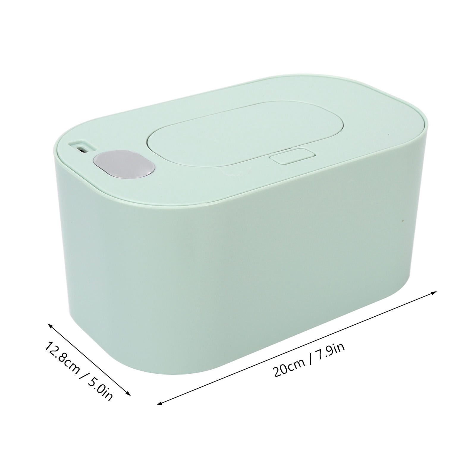 LAZIOEGR Portable Wet Wipes Heater – 24‑Hour Constant Temperature, 80‑Wipe Capacity, Energy‑Efficient 8W Heat Mat, Green