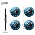thumbnail image 2 of Non-Ticking Silent Clock Battery Operated Analog Clcok Round Wall Clocks Decorative for Living Room-Great White Shark Elegant Design(12inch), 2 of 4