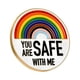thumbnail image 1 of Pins «You Are Safes with Me» Broche arcoíris Pin esmaltado para solapa Pins esmaltados para enfermeras, médicos y estudiantes Pin broche para gorras, mochilas, insignias, joyería, regalo, 1 of 8