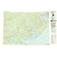 thumbnail image 2 of USGS 24x17 White Modern Wood Framed Museum Art Print Titled - Machias Maine Quad - USGS 1994, 2 of 4