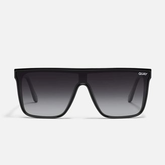 Quay Australia Nightfall Curve Shield Sunglasses 50MM Black Polarized Quay Australia Nightfall Curve Shield Sunglasses 50MM Black  main image 3