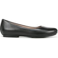 thumbnail image 2 of Naturalizer Women's Maxwell Round Toe Slip-On Ballet Flats Black Tumbled Leather 8W, 2 of 5